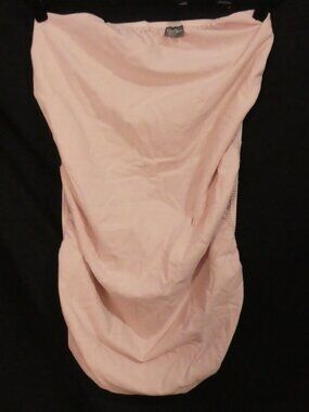 KUSHIES Baby Pink Cotton Fitted Crib Mattress Changing Pad Cover Bassinet Sheet
